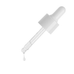 Cosmetic pipette gray. On an empty background. PNG