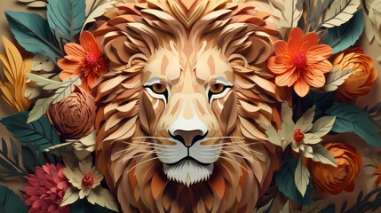 3d lion background and 3d lion tumbler wrap