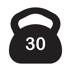 kettlebell icon vector