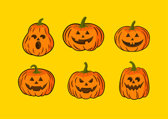 halloween pumpkin set