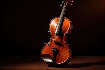 Fototapeta na wymiar The Elegance of the Violin A Melodic Masterpiece with Graceful Curves, Rich Wood Textures, and Timeless Allure