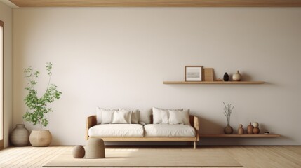 modern living room with sofa concept design. Generative AI