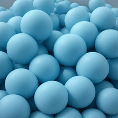 Background of blue balls