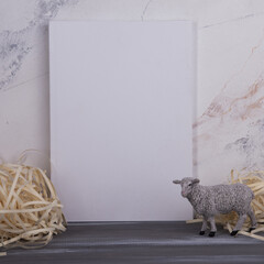 magazine mockup white agriculture sheep