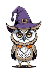 An intricately designed owl t-shirt graphic, the owl's wings spread wide as if in mid-flight, feathers rendered with meticulous detail, vibrant and contrasting colors depicting the owl, Generative Ai