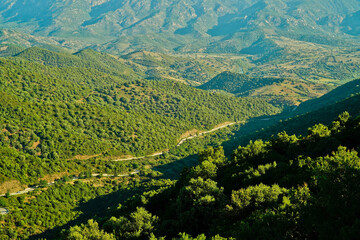 Panorama tipico del Supramonte sardo. Provincia di Nuoro, Sardegna. Italy