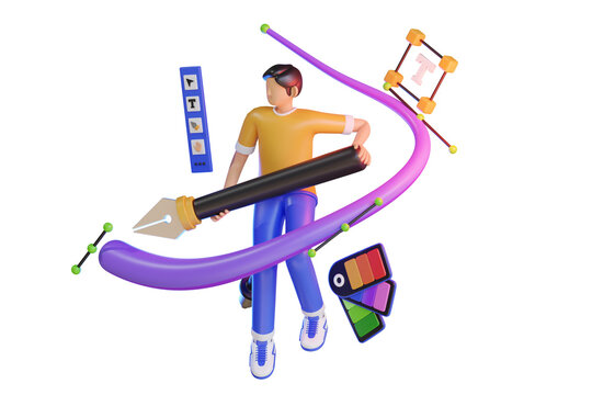 Graphic Designer 3d Illustration