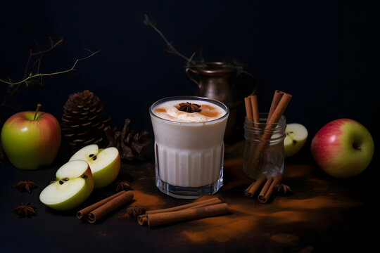 Spiced, Apple Flavored Cinnamon Apple Smoothie