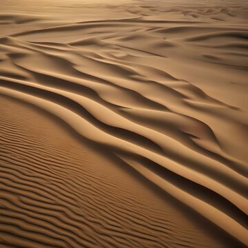 A pattern of tire tracks in the sand of a vast desert dunescape3