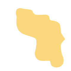 Yellow Abstract Shape