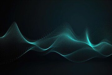 Abstract particle wave background, future concept, technology concept, business concept, business concept