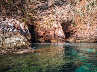 Caves in Berlenga Grande island, Portugal