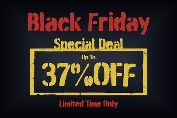 37 thirty-seven Percent sale frame vector grunge. hot shopping