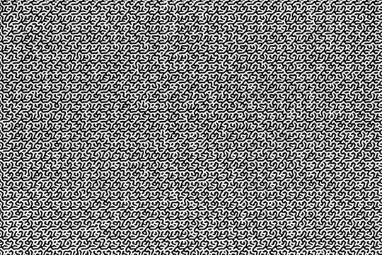 Turing ornament halftone puzzle pattern. fashion chain reaction