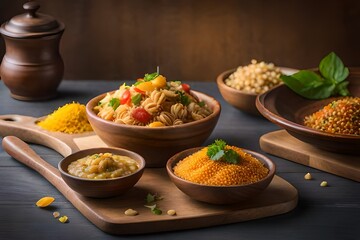 indian curry meal generated by AI
