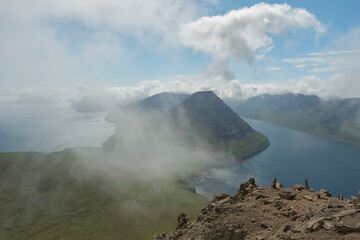 Fototapeta na wymiar Faroe Islands Beautiful Nature in Summer