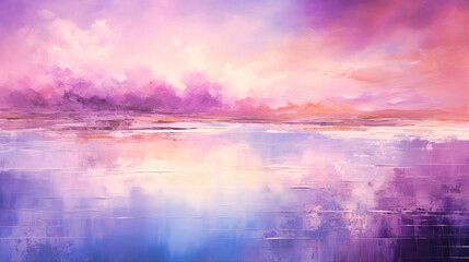 Fototapeta premium Fading paint strokes resembling distant horizons