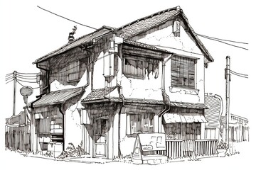 Sketch of house