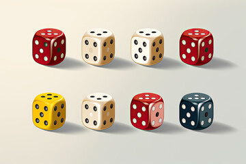 Realistic Die Mockup Premium Quality Dice Design