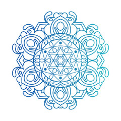 Colored Mandala Art Vector illustration