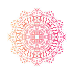 Colored Mandala Art Vector illustration