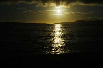 Sunset Image of Agarie Beach in Nago, Okinawa, Japan - 日本 沖縄 名護 東江ビーチの夕日