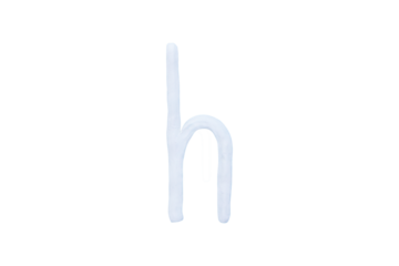 "h" Colour plasticine uppercase letters isolated on cut out PNG. English It is a universal language used all over the world. Children's alphabet for education and development of English.	