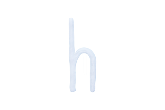 "h" Colour plasticine uppercase letters isolated on cut out PNG. English It is a universal language used all over the world. Children's alphabet for education and development of English.	