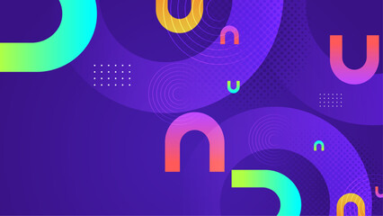 Colorful vector abstract gradient shapes abstract background