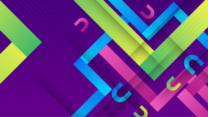 Purple blue and green vector abstract gradient shapes abstract background