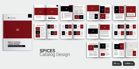 Spices Catalog Layout Architecture Catalog Layout Catalog Layout Product Catalog Design