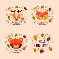 autumn sticker collection