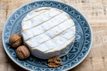 French soft Camembert cheese, original Camembert de Normandie