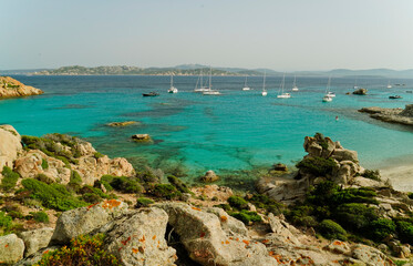 Panorama dell'Isola di Spargi. Arcipelago della Maddalena. Sardegna, Italy