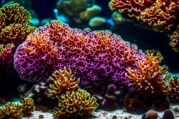 Naklejka premium tropical coral reef