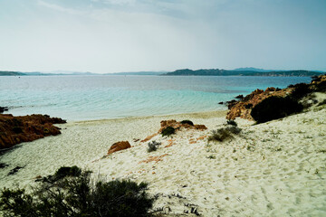 Panorama dell'Isola di Spargi. Arcipelago della Maddalena. Sardegna, Italy