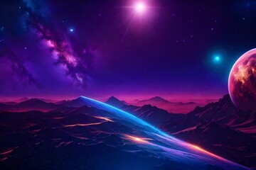 sky with stars and clouds