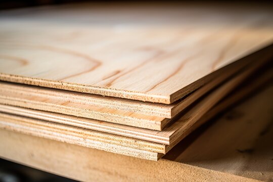 Plywood for construction.Finishing material. Building material.