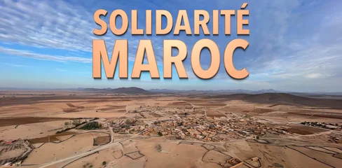 Foto op Canvas solidarité Maroc photo Atlas sable © franz massard