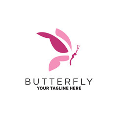 Vector butterfly logo design vector for maternity style with creative unique concept