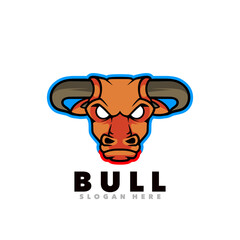 Bull head logo template