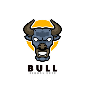 bull with a ribbon