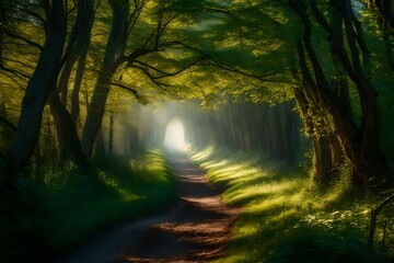morning in the forest