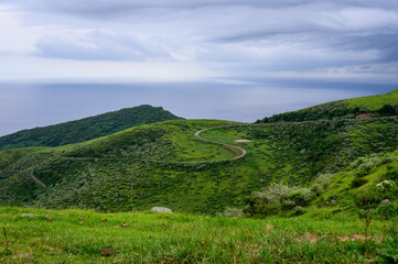 島根県隠岐、知夫里島の雄大な自然
