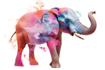 elephant colourful