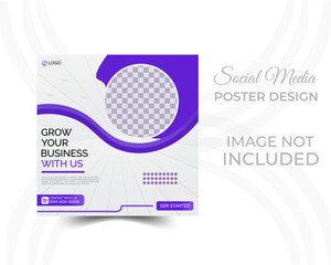 Modern Social Media banner template can be edited. Anyone can use this design easily. Promotional web banners for social media poster template.