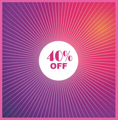 illustration of a pink label with ribbon