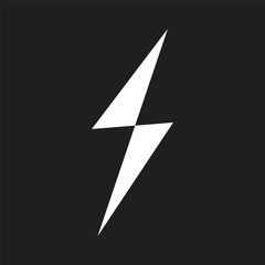 lightning bolt icon simple design art eps 10