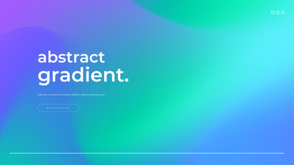 Vector gradient abstract background blue green and purple