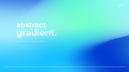 Abstract background blue and green gradient vector